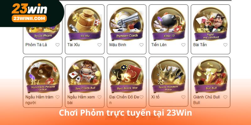 Chơi Phỏm trực tuyến tại 23Win