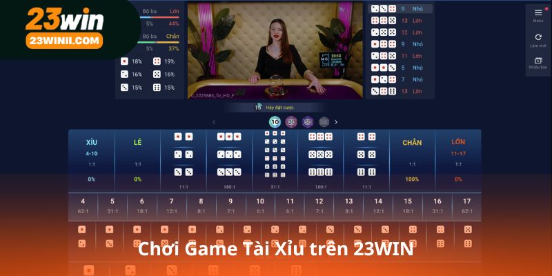 Chơi Game Tài Xỉu trên 23WIN