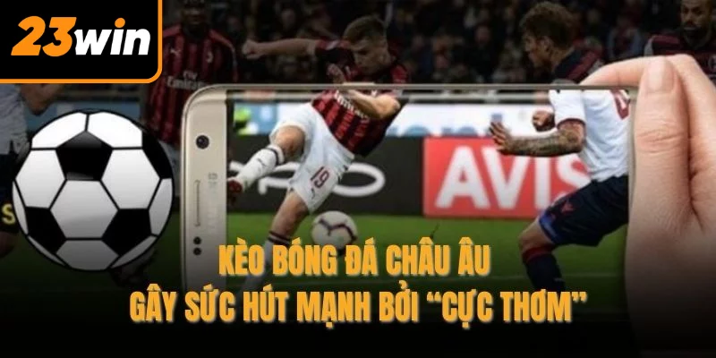 Kèo bóng đá châu Âu gây sức hút mạnh bởi “cực thơm”