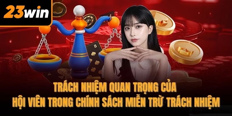 Trách nhiệm quan trọng của hội viên trong chính sách miễn trừ trách nhiệm Trách nhiệm quan trọng của hội viên trong chính sách miễn trừ trách nhiệm