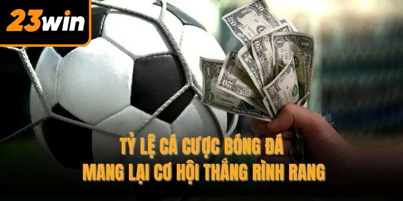 Tỷ lệ cá cược bóng đá mang lại cơ hội thắng rình rang